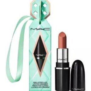 MAC Lustreglass Mini Lip 'Thanks Its Mac'- in ornament box- NWT